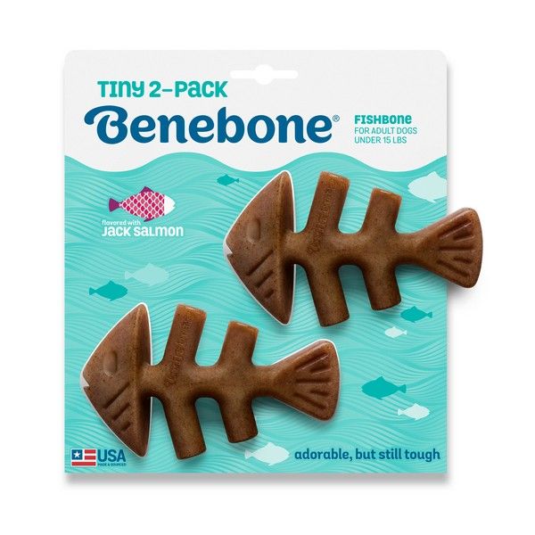 Benebone Fishbone Salmon Flavored Nylon Chew For Dogs