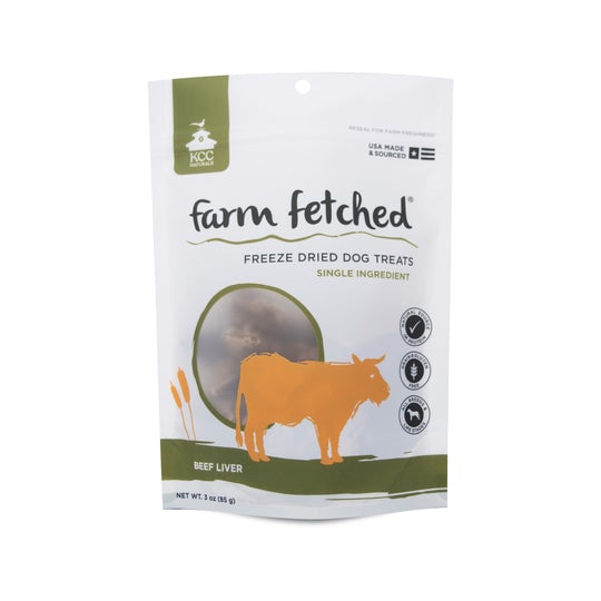 KCC Farms Freeze-Dried Beef Liver Dog Treats, 3oz