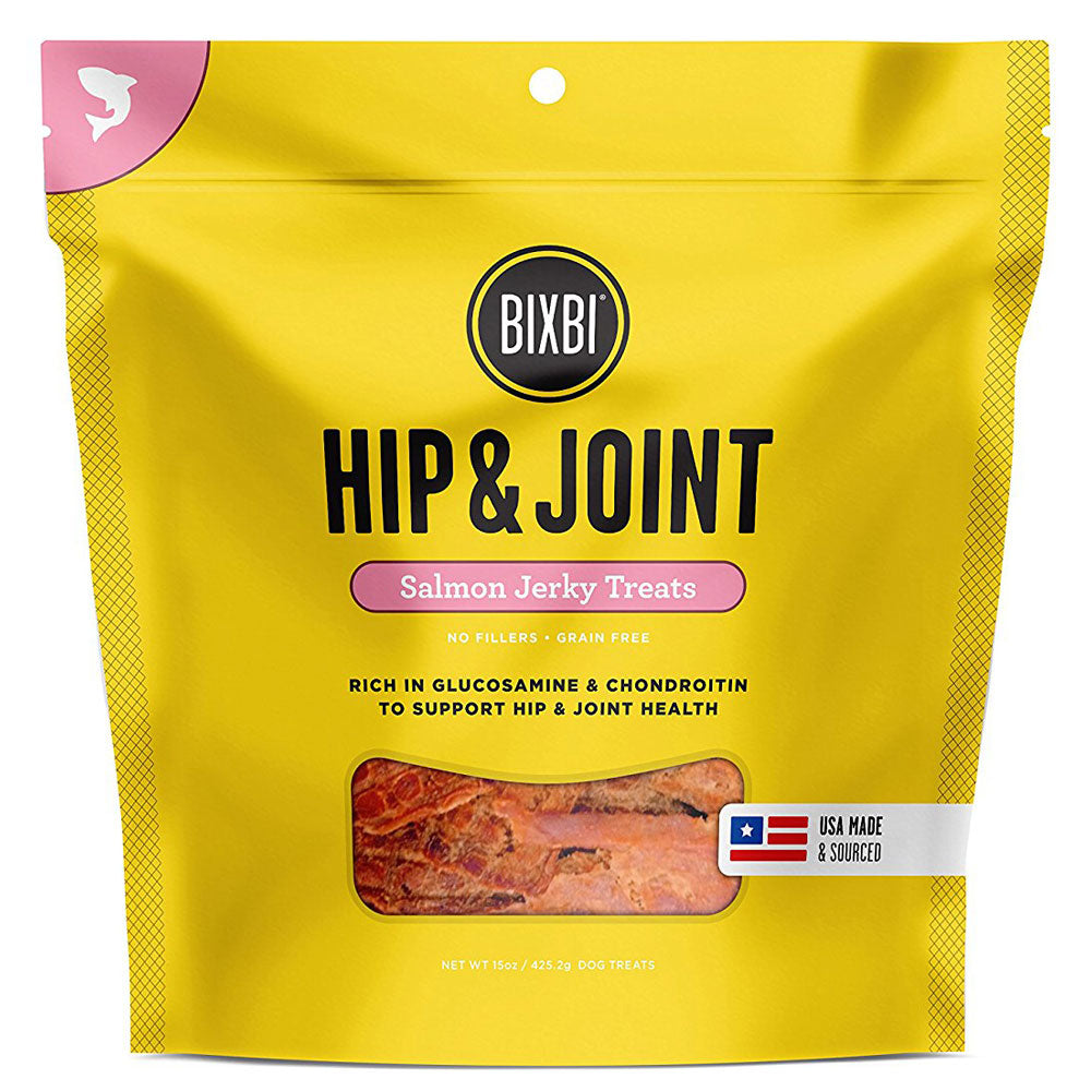 Bixbi Hip & Joint Salmon Jerky Dog Treats,12oz