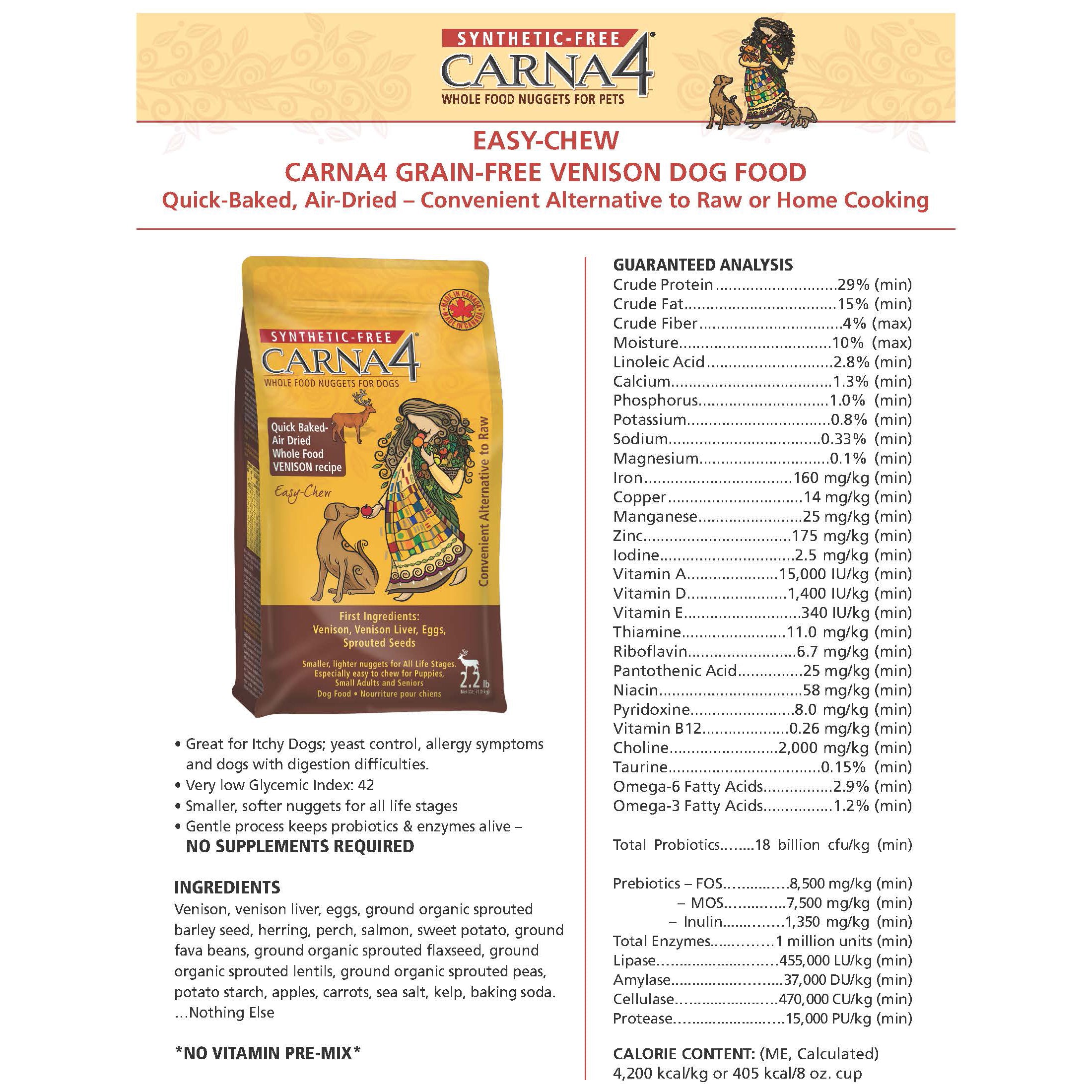 Carna4 dog food best sale