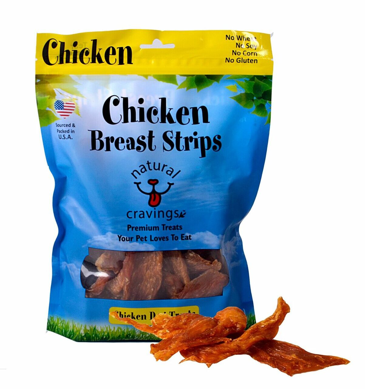 Natural Cravings USA Chicken Breast Strips Dog Treats, 10oz