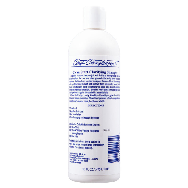 Chris Christensen Clean Start Clarifying Shampoo For Dogs