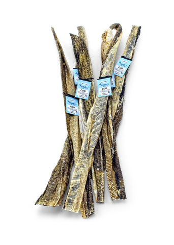 Icelandic+ Cod Long Skins Crunchy Dog Treats, 20ct