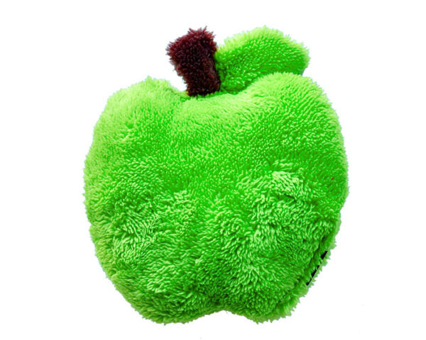 Cycle Dog USA Duraplush Apple Plush Dog Toy, Assorted Colors