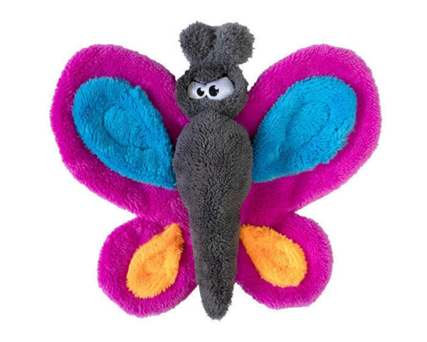 Cycle Dog USA Duraplush Butterfly Plush Dog Toy, Assorted Colors