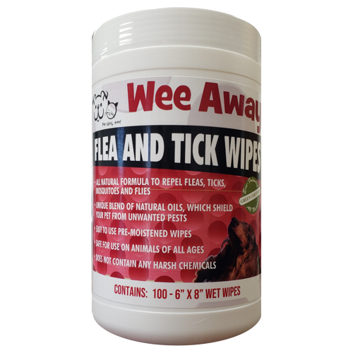 Wee Away Flea and Tick Wipes for Pets
