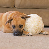 HuggleHounds HuggleFleece Natural Ball Plush Dog Toy