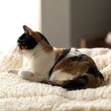 HuggleHounds HuggleFleece Mat Dog Bed, Natural