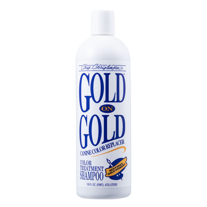 Chris Christensen Gold On Gold Color Treatment Shampoo For Dogs, 16oz