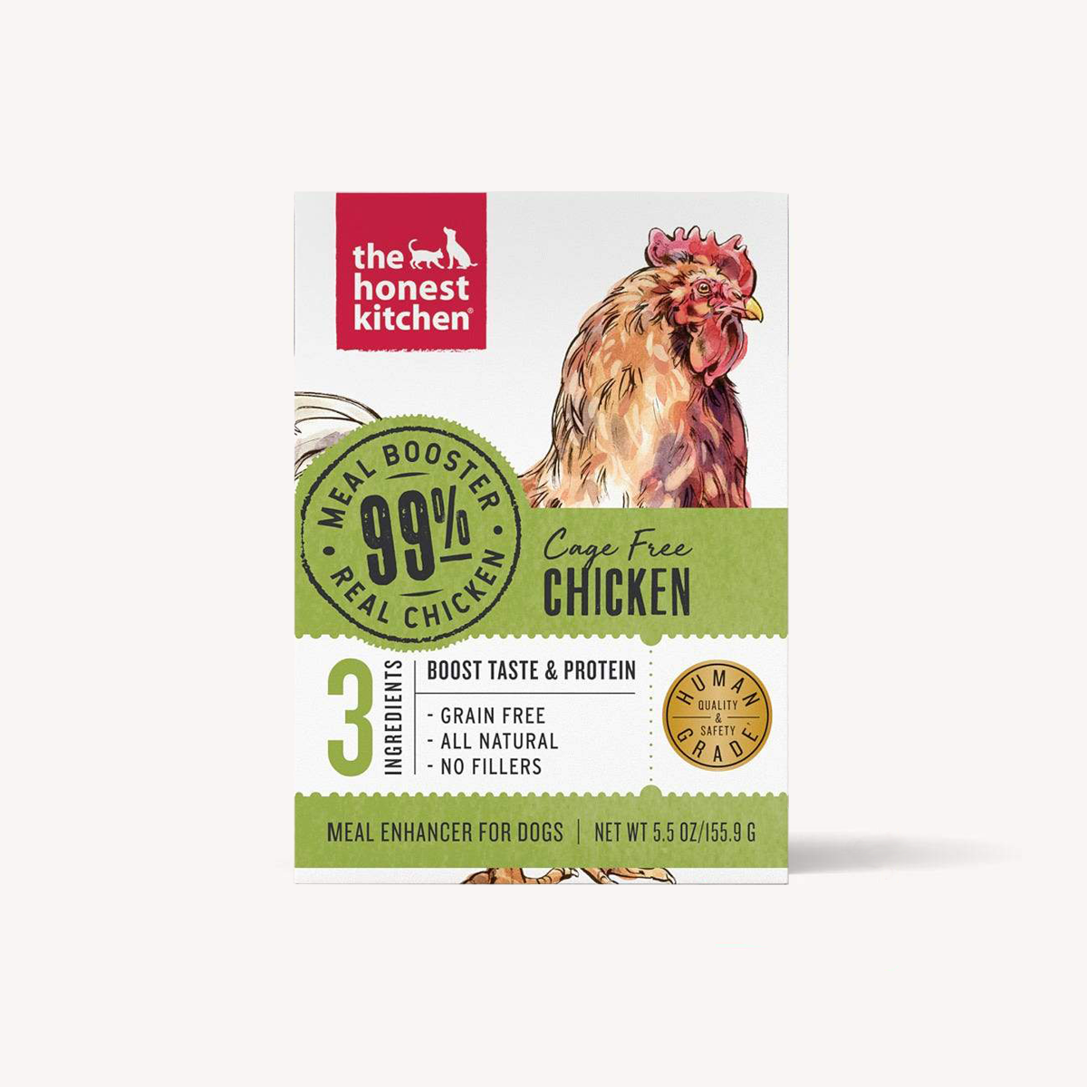 The Honest Kitchen 99% Chicken Wet Food Topper For Dogs, 12/5.5oz