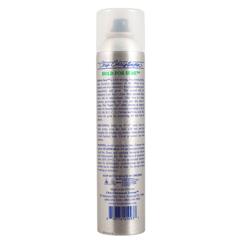 Chris Christensen Hold For Sure Coat Spray For Dogs, 10oz