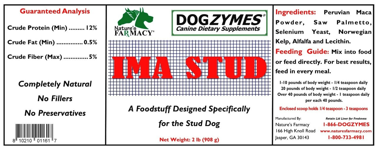 Nature's Farmacy Dogzymes Ima Stud Supplement For Dogs, 8oz