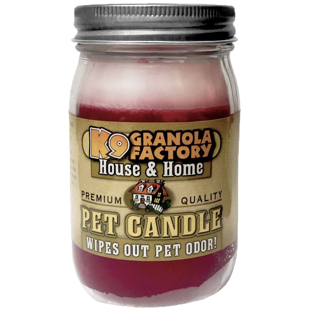 K9 Granola Factory Odor Eliminator Candle, Cherry Vanilla