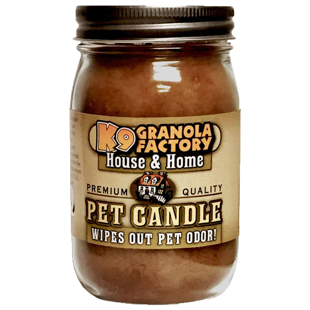 K9 Granola Factory Odor Eliminator Candle, Oatmeal Honey Almond