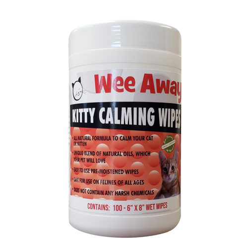 Wee Away Kitty Calming Wipes Pet Odor & Stain Remover