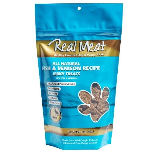 Real Meat Fish & Venison Jerky Dog Treats