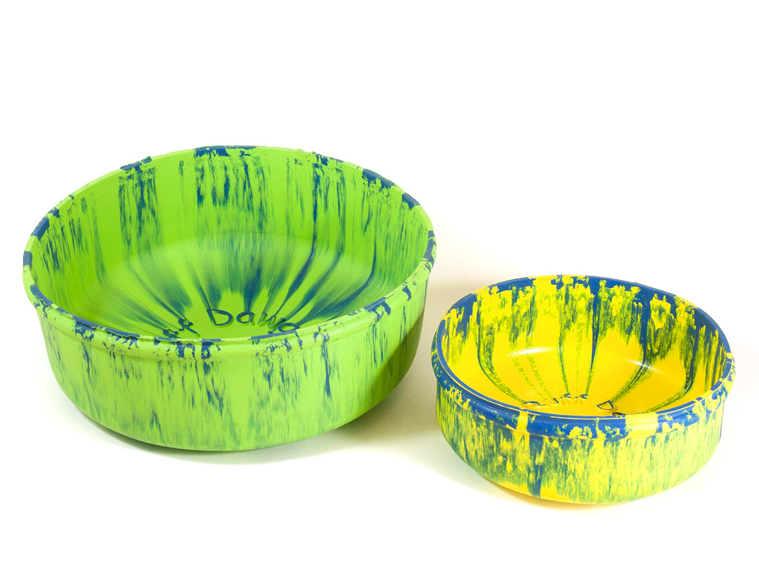 RuffDawg USA Rubber Dog Bowl, Assorted