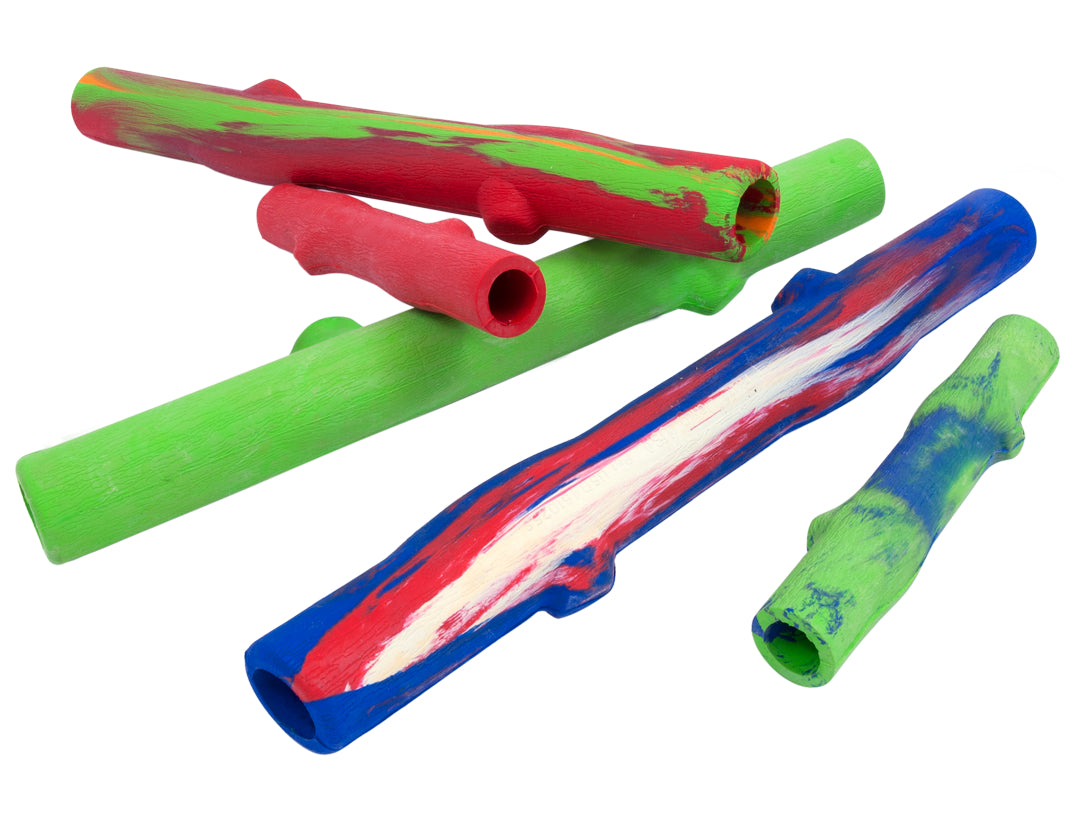 RuffDawg USA Rubber Retrieving Stick Dog Toy, Assorted