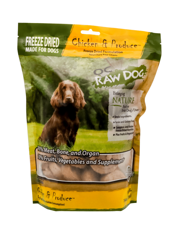 OC Raw Chicken & Produce Freeze Dried Dog Food