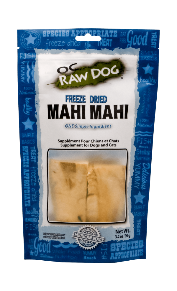 OC Raw Mahi Mahi Freeze Dried Dog Treats, 3.2oz