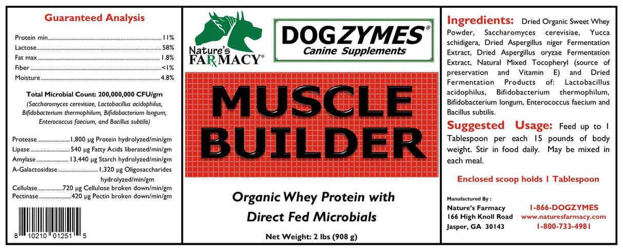 Nature's Farmacy Dogzymes Muscle Builder Supplement For Dogs