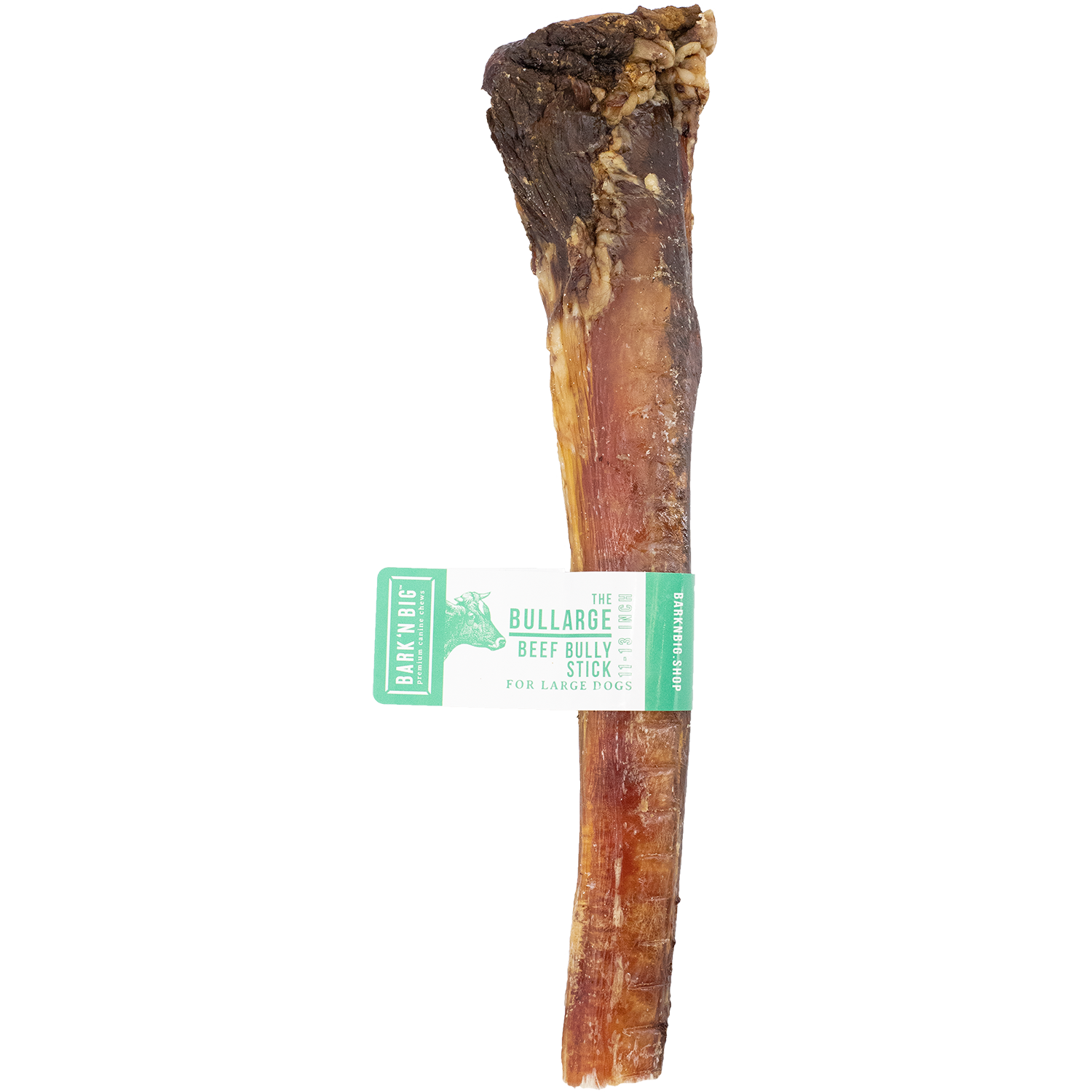 BarkNBig USA Odor Free Bullarge Super Thick Beef Bully Stick Dog Treat, 11-13in