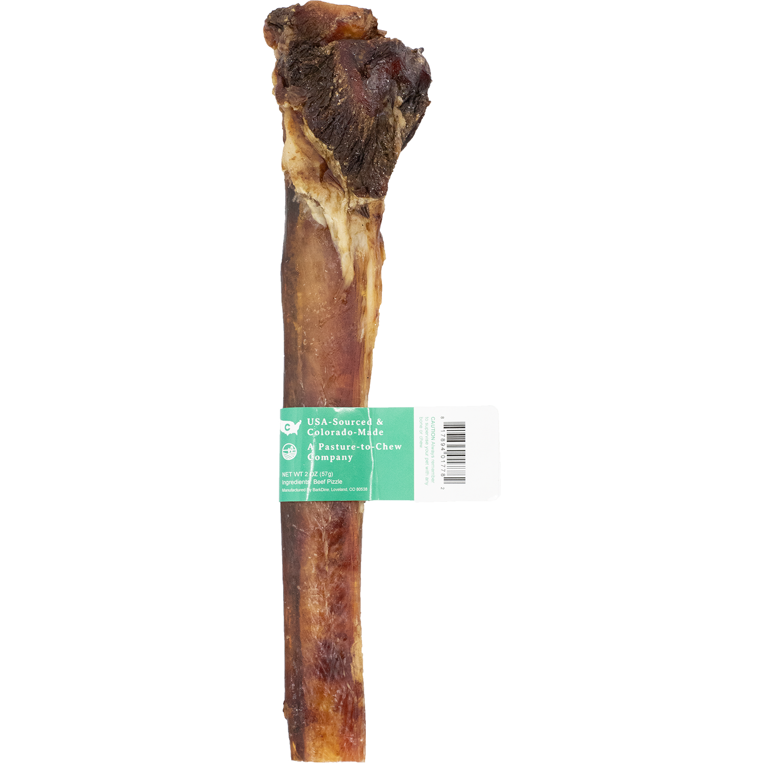 BarkNBig USA Odor Free Bullarge Super Thick Beef Bully Stick Dog Treat, 11-13in