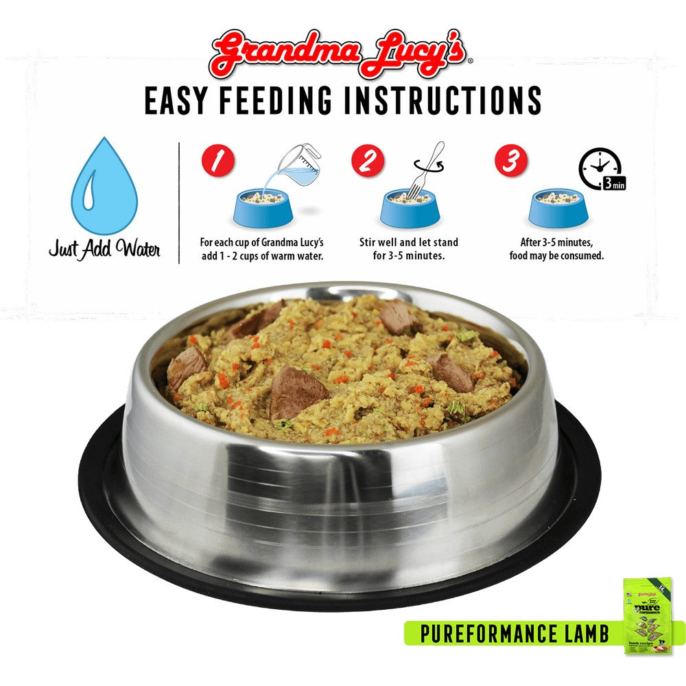 Grandma Lucy's Grain Free Pureformance Lamb & Chickpea Freeze Dried Dog Food