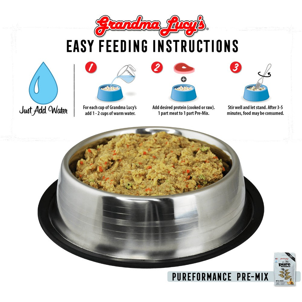 Grandma Lucy s Grain Free Pureformance Pre Mix Freeze Dried Dog Food