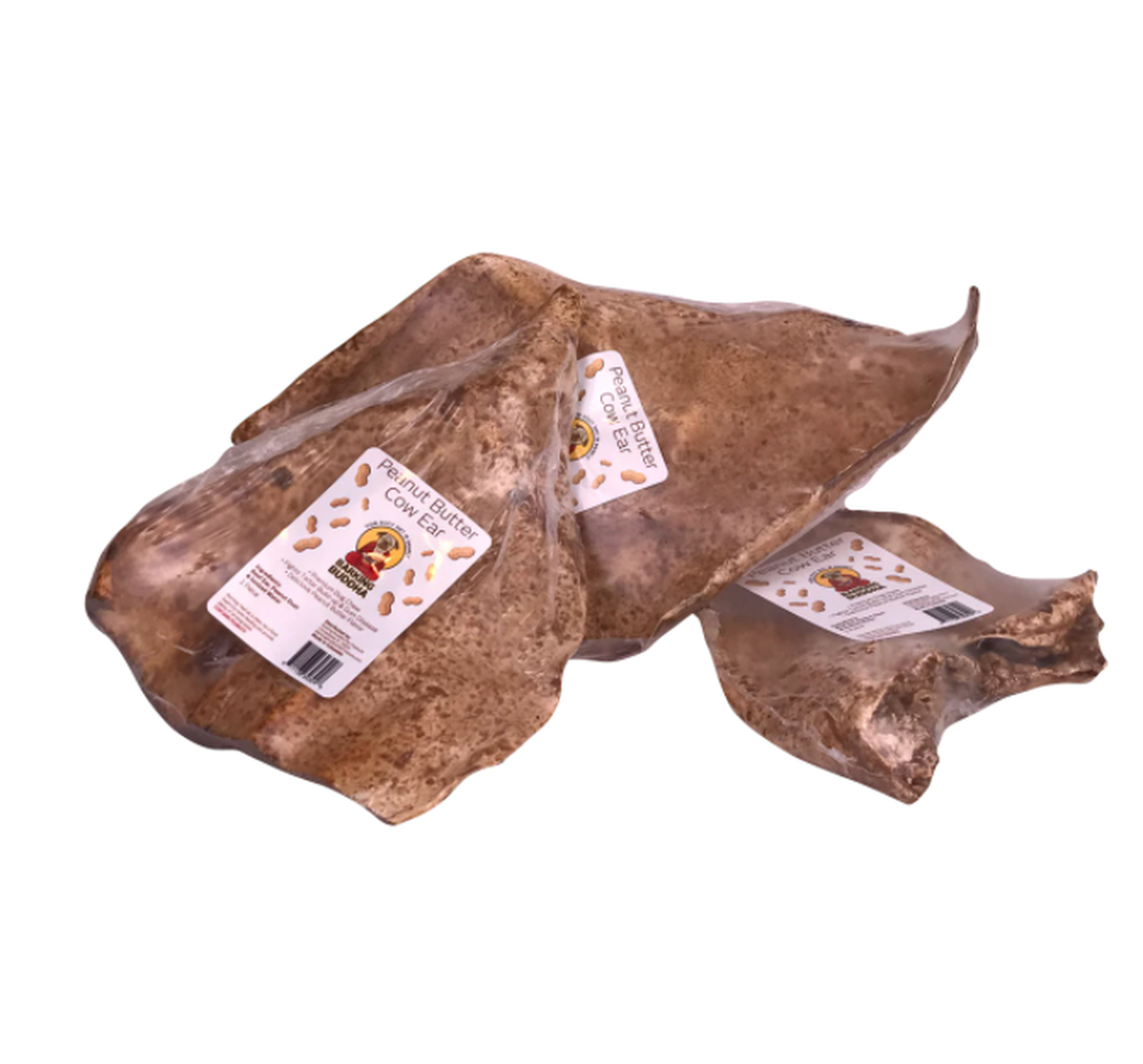 Barking Buddha Peanut Butter Cow Ear Dog Treat