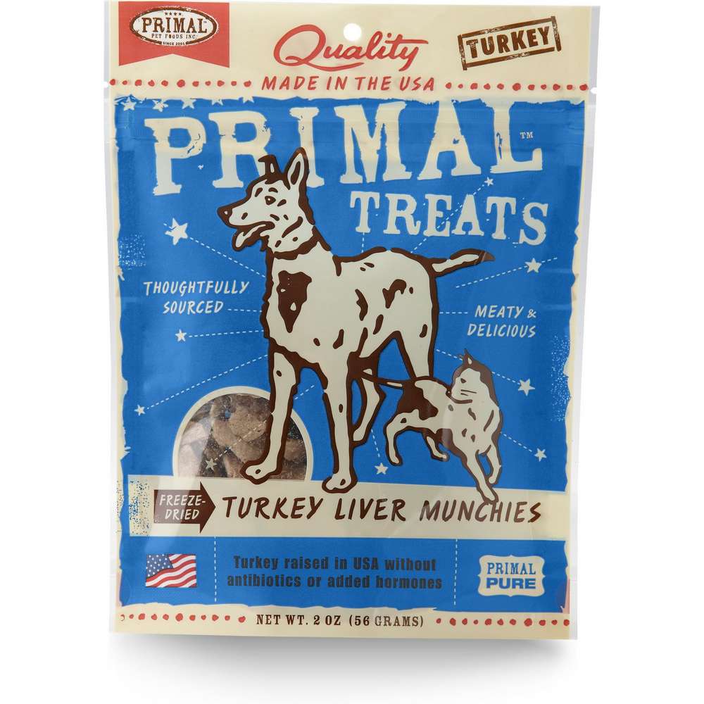Primal Freeze-Dried Turkey Liver Munchies Dog & Cat Treats