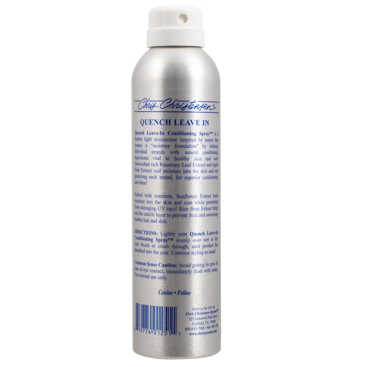 Chris Christensen Quench Leave in Conditioner Spray for Dogs, 8oz