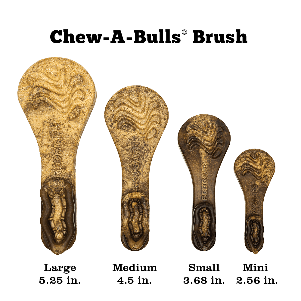 Redbarn Chew-A-Bulls Brush Dental Chew For Dogs