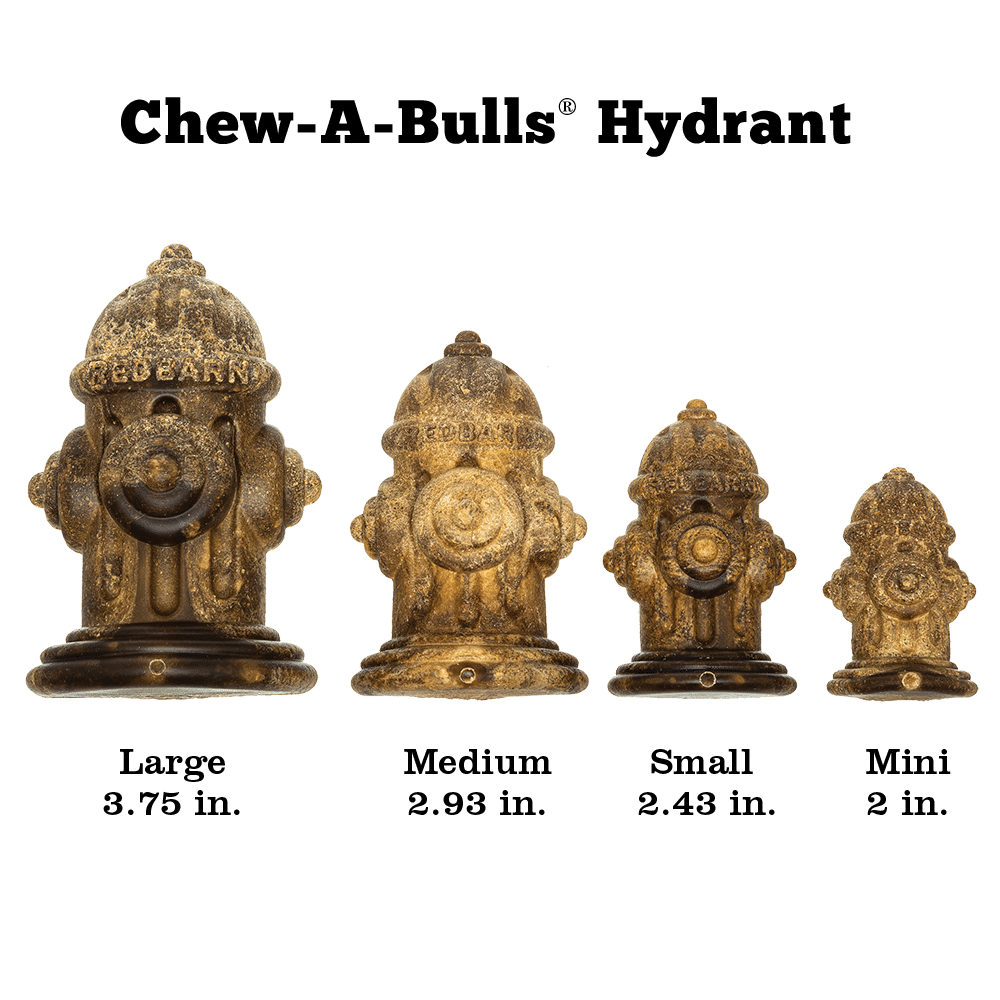 Redbarn Chew-A-Bulls Fire Hydrant Dental Chew for Dogs