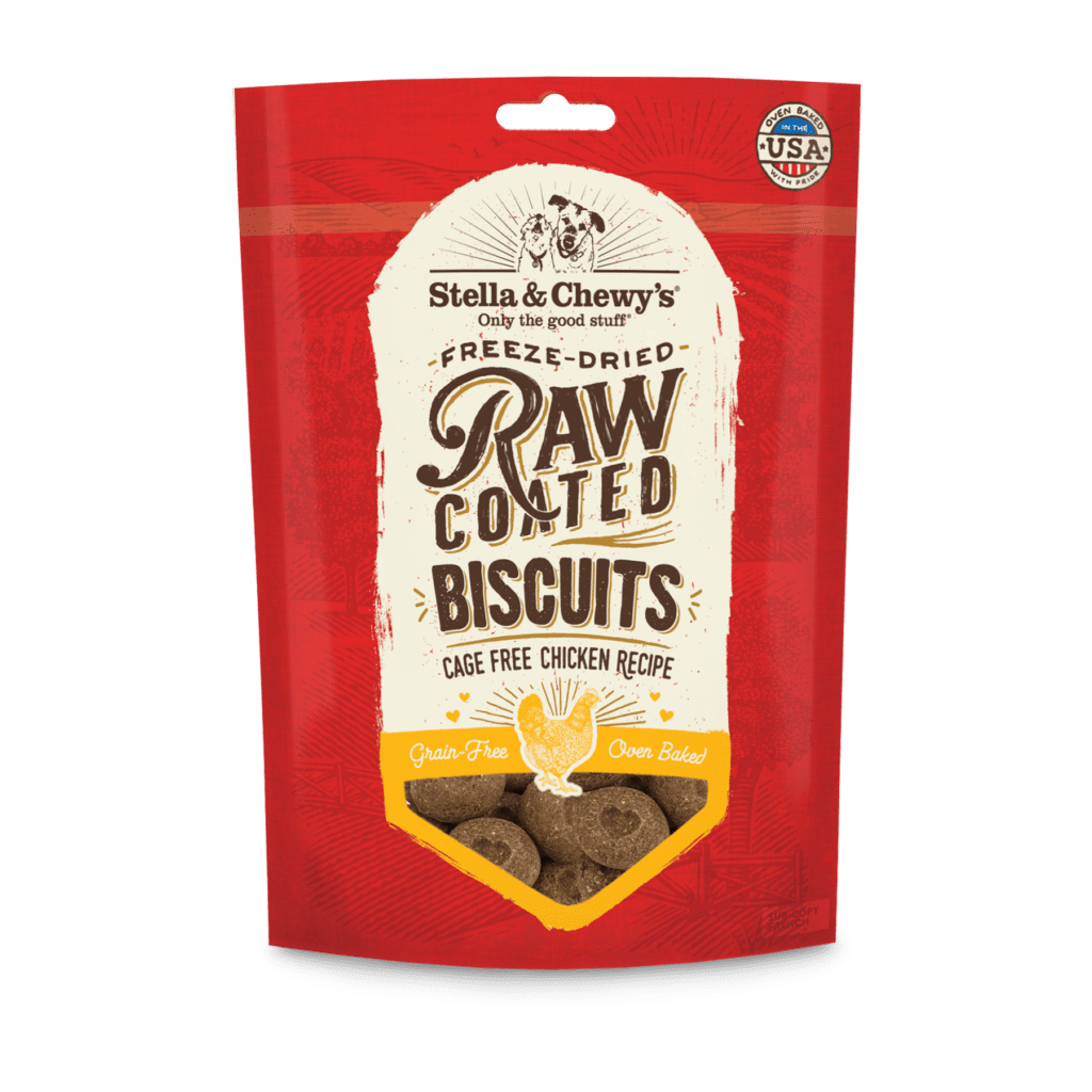 Stella & Chewy's Raw Coated Chicken Biscuits For Dogs, 9oz