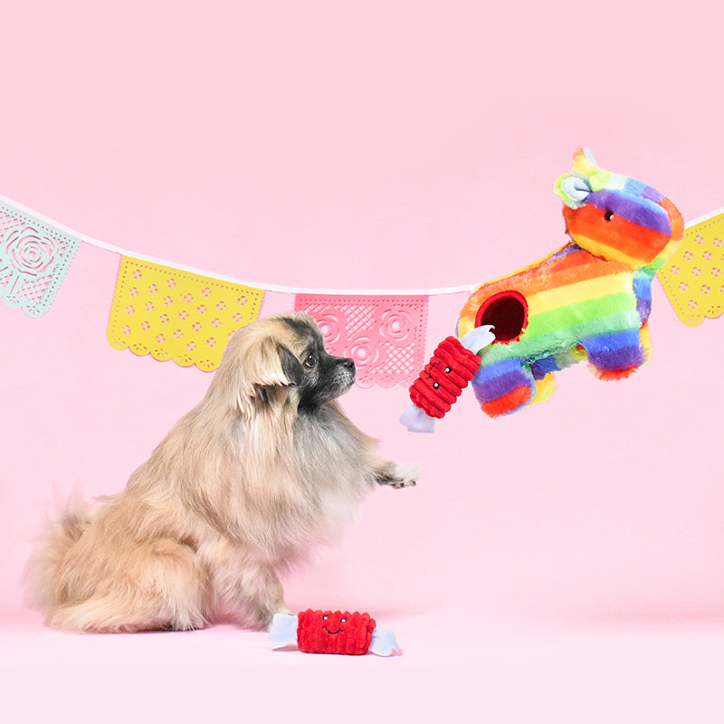 ZippyPaws Zippy Burrow™ Plush Dog Toy, Piñata