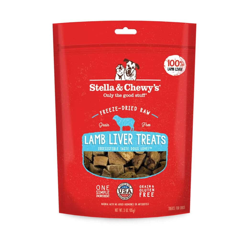 Stella & Chewy's Freeze Dried Lamb Liver Treats For Dogs, 3oz