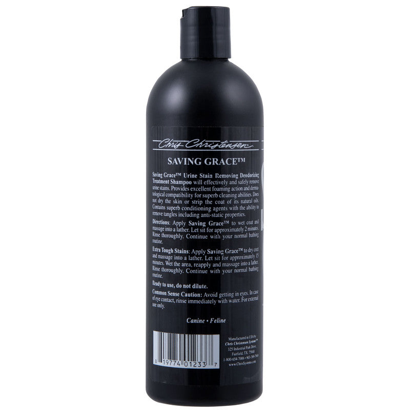 Chris Christensen Diamond Series Saving Grace Urine Stain Removing Shampoo for Dogs and Cats, 16oz