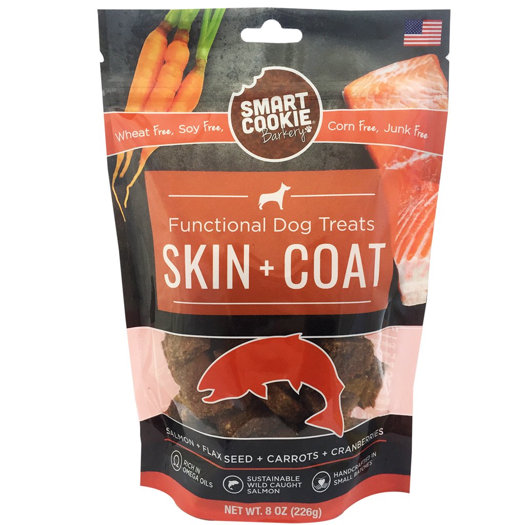 Smart Cookie Barkery Skin & Coat Salmon Recipe Biscuits For Dogs, 8oz