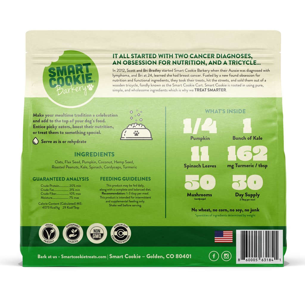 Smart Cookie Barkery Veggie Food Topper For Dogs, 15oz