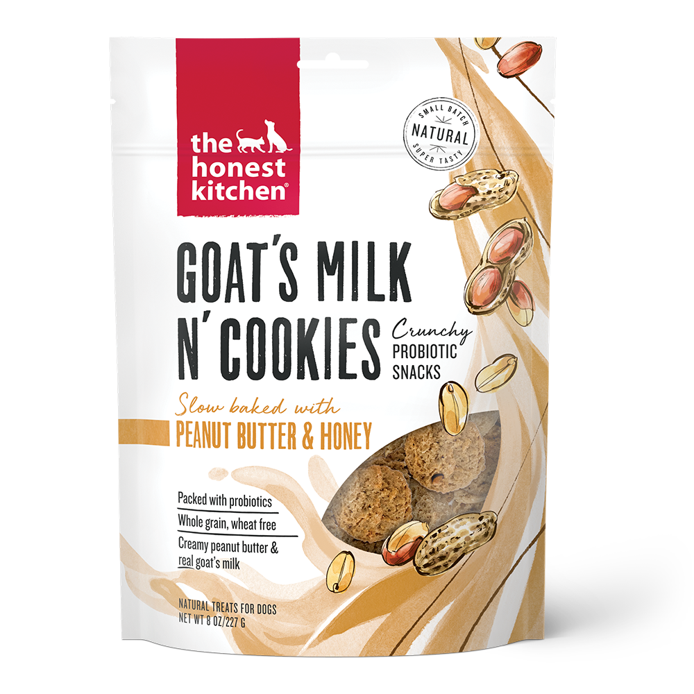 The Honest Kitchen Goats Milk N' Cookies Peanut Butter & Honey Treats For Dogs