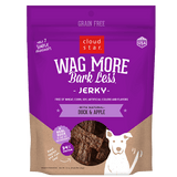 Cloud Star Wag More Bark Less Grain Free Duck & Apple Jerky Dog Treats, 10oz