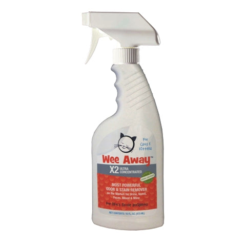 Wee Away Cats X2 Ultra Concentrated Pet Odor & Stain Remover, 16oz
