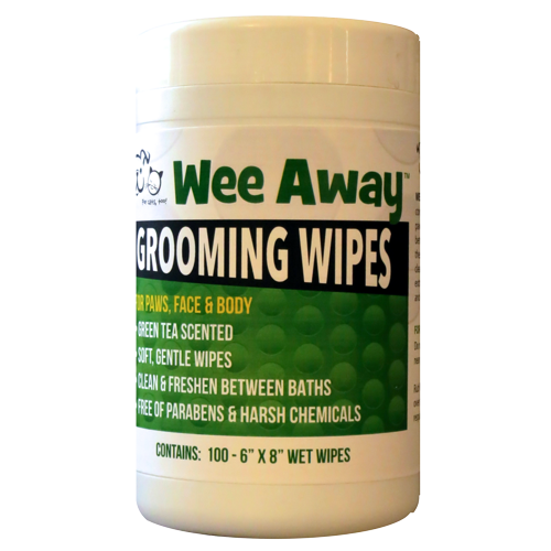 Wee Away Grooming Wipes For Dogs, Green Tea Scented