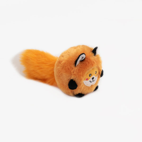 ZippyPaws Bushy Throw Fox Plush Dog Toy