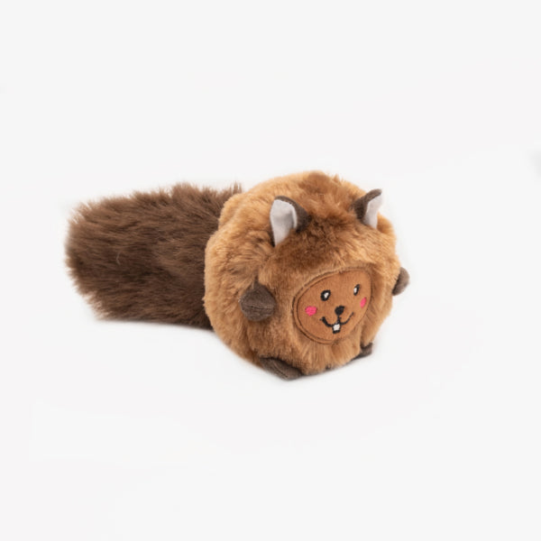 ZippyPaws Bushy Throw Squirrel Plush Dog Toy