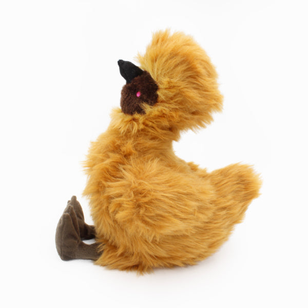 ZippyPaws Wooliez Plush Dog Toy, Enzo the Emu