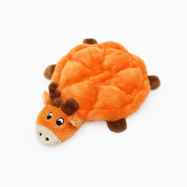 ZippyPaws Squeakie Crawler Multi Squeaker Plush Dog Toy, Moody the Moose