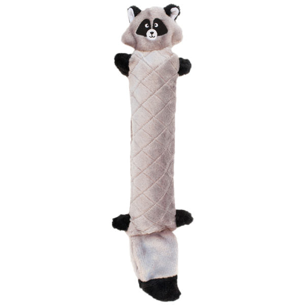ZippyPaws Jigglerz Raccoon Plush Dog Toy