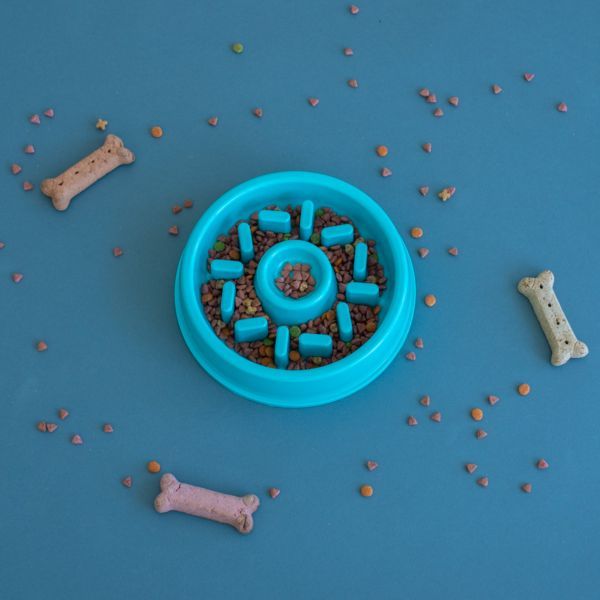 ZippyPaws Happy Bowls Slow Feeder For Dogs, Donut